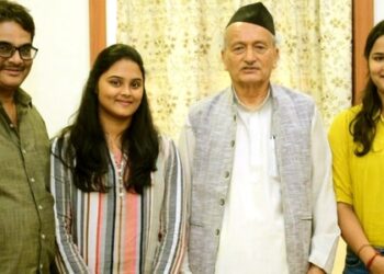 Maharashtra Governor Shri Bhagat Singh Koshyari unveils the poster of Satya Sai Baba film