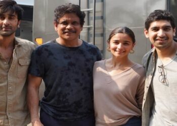 Cast of Brahmāstra snapped during candid moments