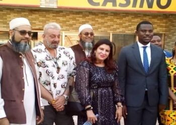 Sanjay Dutt in Tanzania with the only Indian origin actress Shaykaa