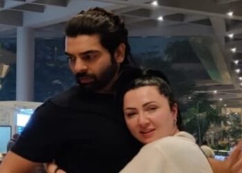 Vipul Roy’s fiance Melis Atici arrives in Mumbai for their wedding!